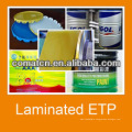 PE film laminated tinplate for metal cans, prime quality